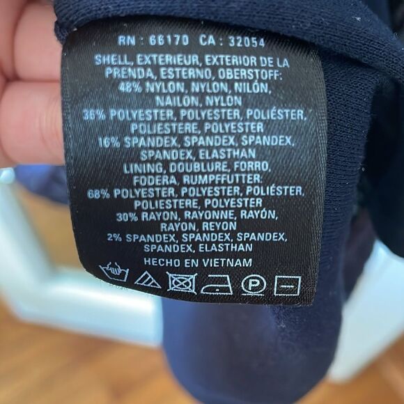 Anthropologie Meadow rue navy blue diamond abstract velvet cocktail party dress - Picture 13 of 17